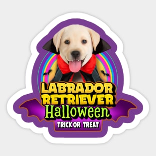 Labrador Halloween Costume Sticker